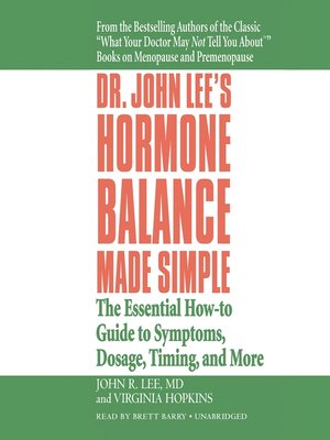 cover image of Dr. John Lee's Hormone Balance Made Simple